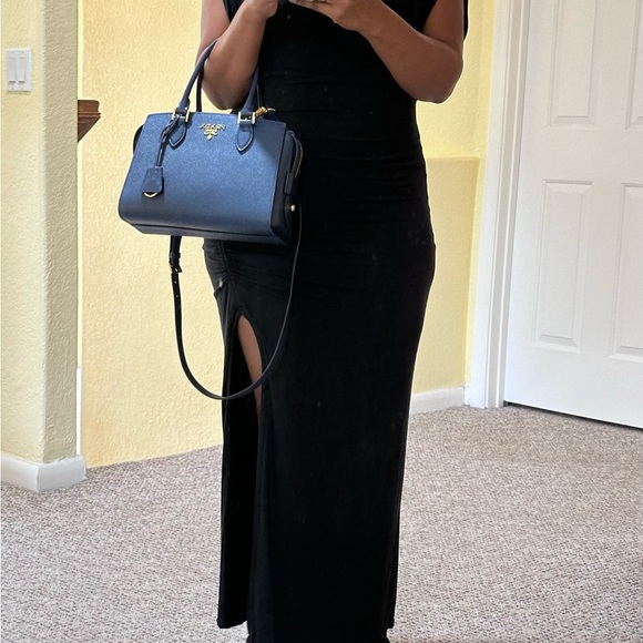 Prada bag, soft-c saffiano leather, Size Mini, and Color, Blue - Picture 3 of 9